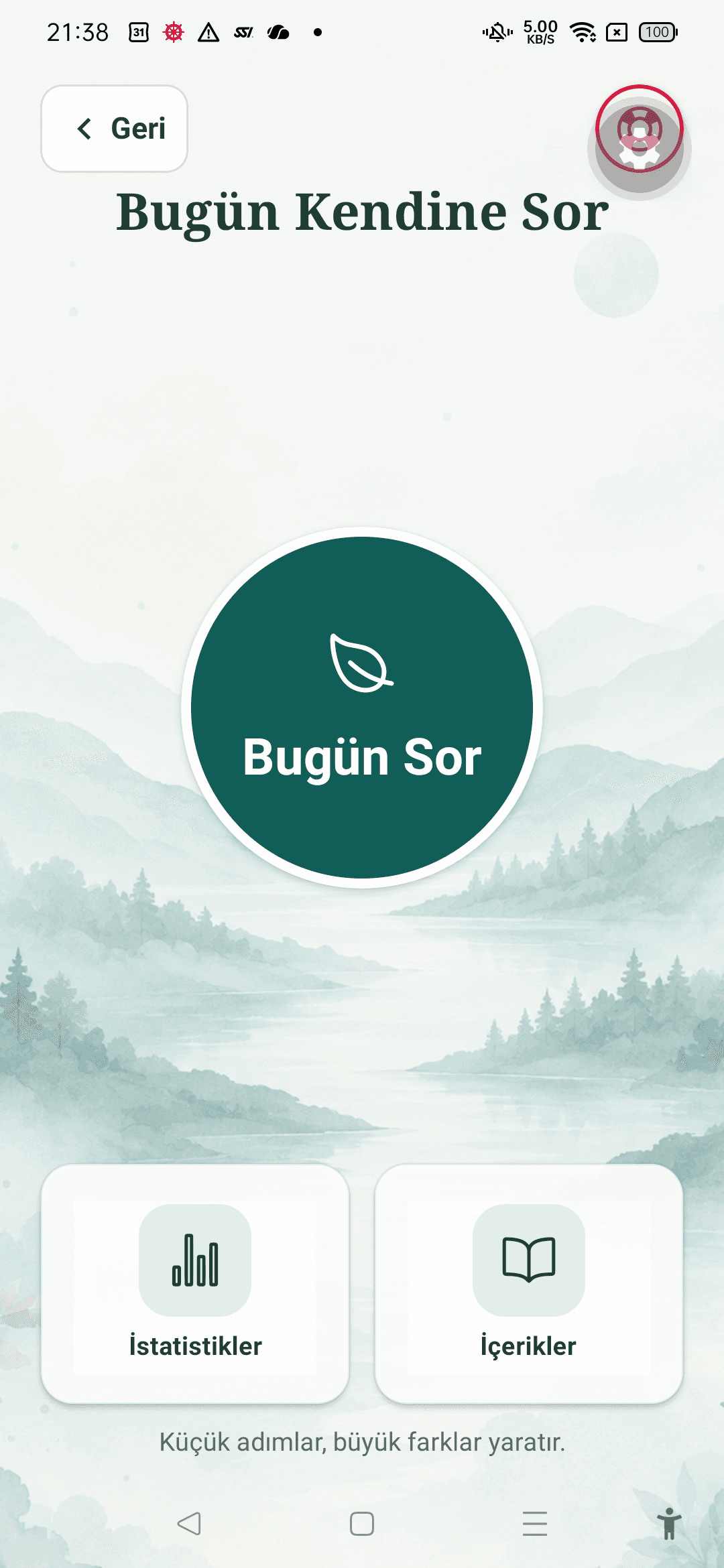 Bugün Kendine Sor